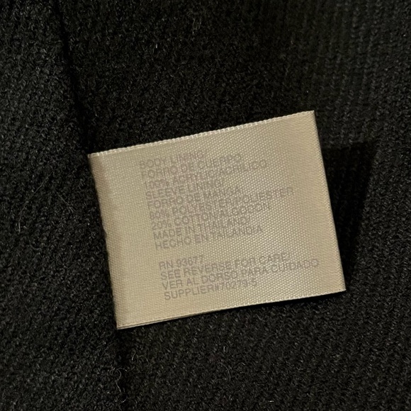 Jacqueline Ferrar Charcoal Double-Breasted Trench Coat Size Small - Picture 8 of 12